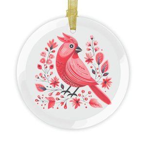 🎄Unique Christmas Bird Glass Ornament 🐦 - Perfect for Holiday Decor